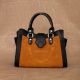 Handcrafted Hazel Charcoal Handbag Leather